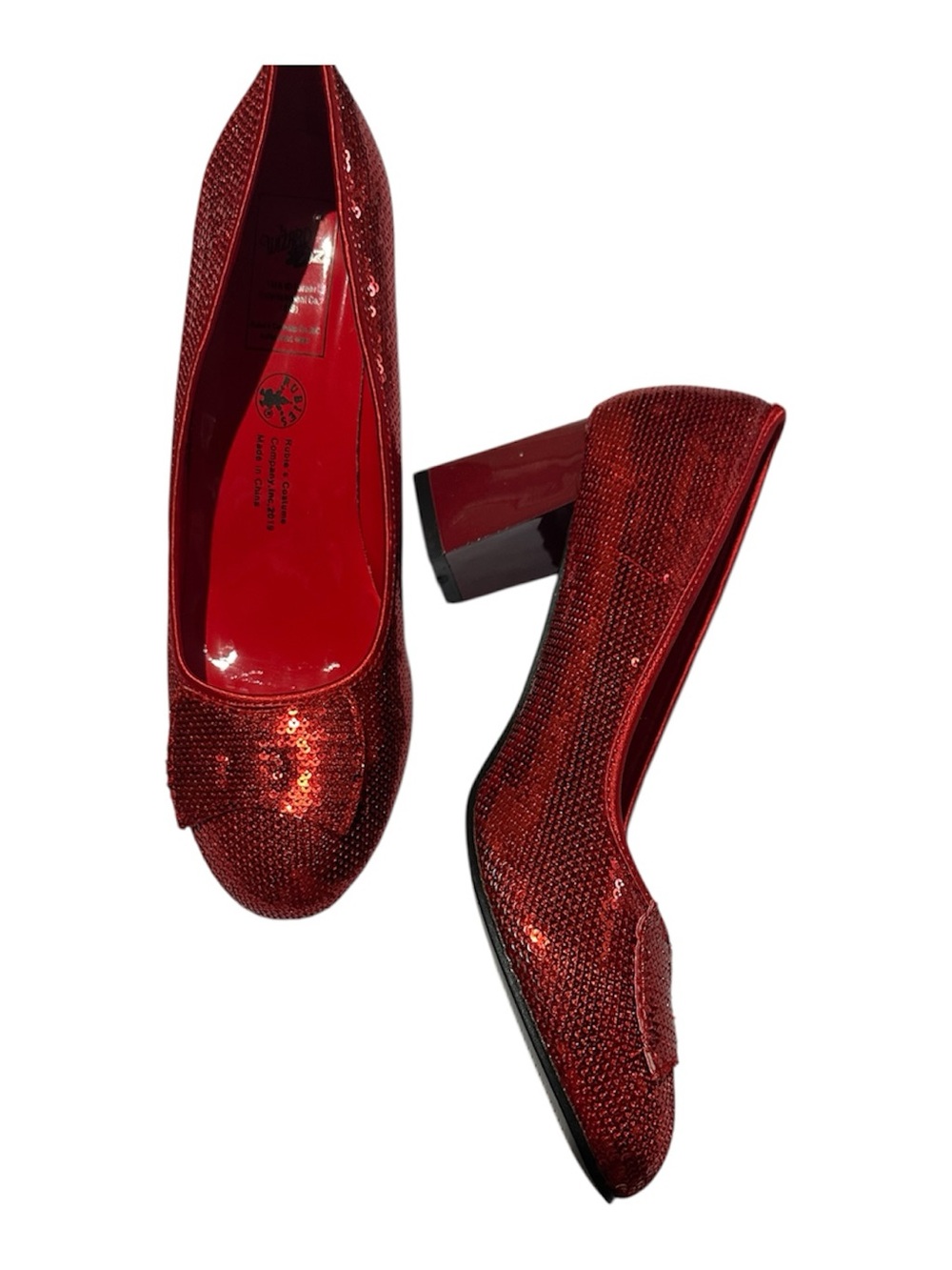 Red Sequin Ballet pumps